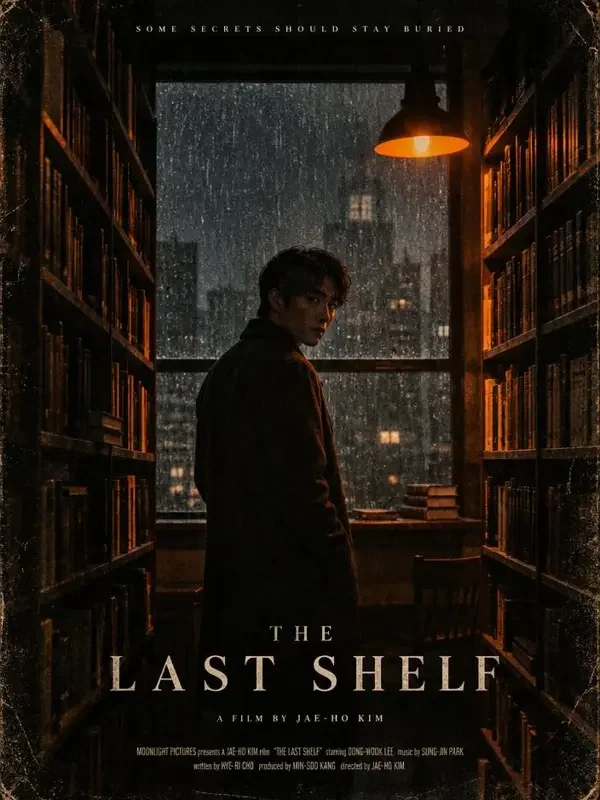 雨夜图书馆的第七个证人短剧封面，悬疑题材